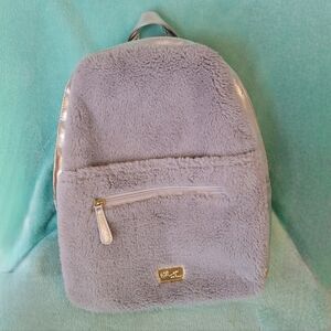 Love Betsy by Betsy Johnson grey fuzzy koala hooded backpack